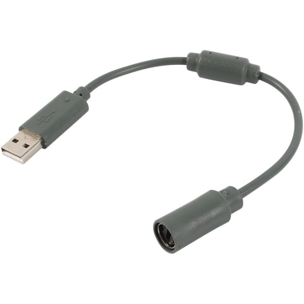 Ersättningskabel för handkontroll USB Breakaway Adapter Anslutningskabel sladd för XBOX360 (grå)