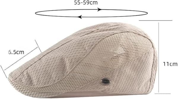 Herr Sommar Andningsbara Mesh Kepsar, Herr Sommar Baskrar, Solhatt, Lediga Sommarkepsar White