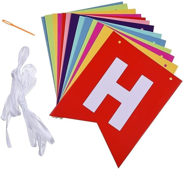 Fargerik bursdagsbannere