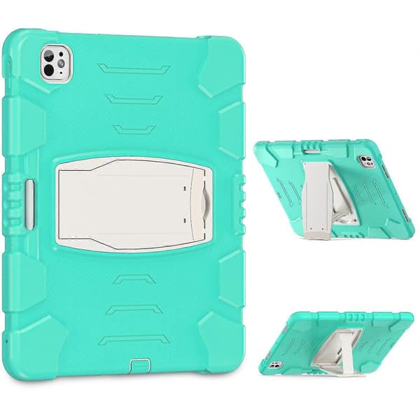 Kickstand-etui til iPad Pro 13 (2024) PC+silikone anti-drop tabletcover
