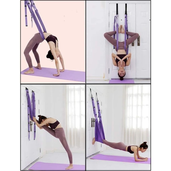 Yoga Fitness Stretching Band, Justerbar Leg Stretcher Back Bend Assist Trainer, Förbättra Ben Midja Ryggflexibilitet Fitness , rosa