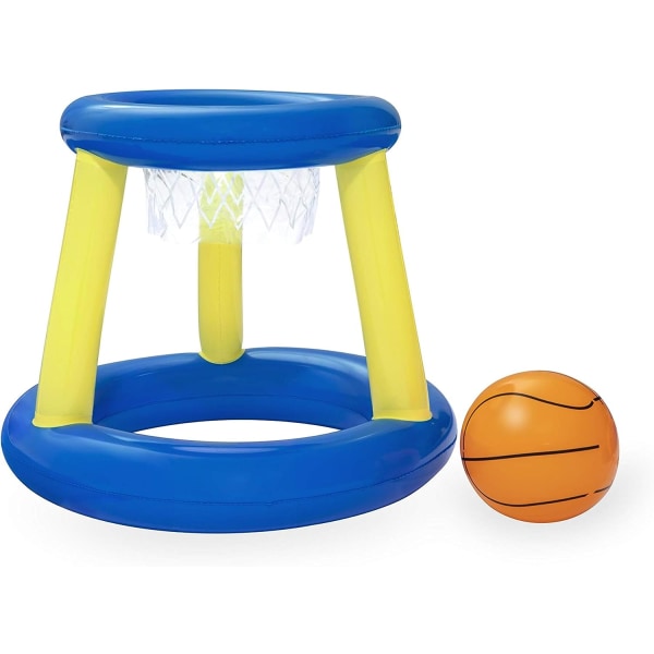 Uppblåsbar basket set, flytande poolspel, orange
