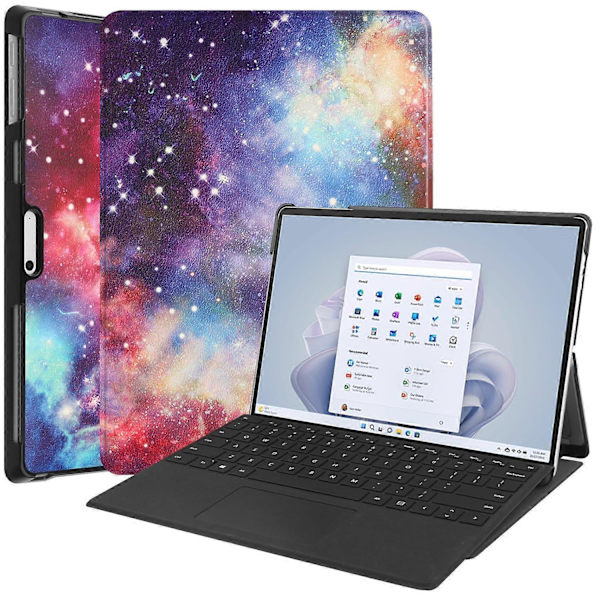 Fodral för Microsoft Surface Pro 10/Pro 11 PU Läder Mönstertryck Ställ Folio Tablet Skydd