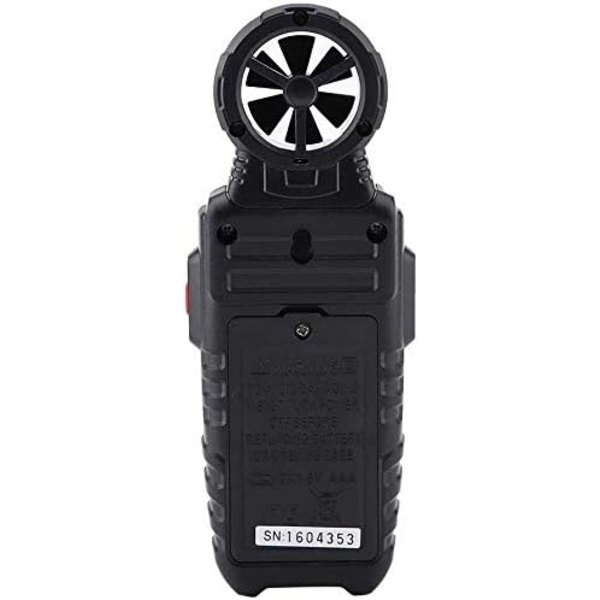 Anemometerverktyg, AM600 Känslig digital anemometer Vindhastighetsmätare Termometer med bakgrundsbelyst LCD-mätare
