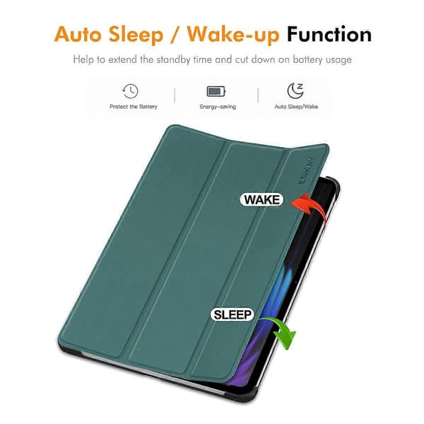 Til Xiaomi Pad 7 Pro/Xiaomi Pad 7 Trifold Stand Cover PU Læder+PC Tablet Case - Lyseblå