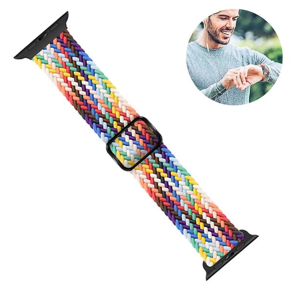 Elastisk rem kompatibel med Apple Watch-armbånd, justerbar stretch