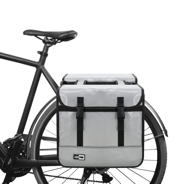 Cykel taske dobbelt 35 liter bisonyl grå