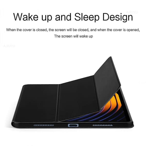 Til Xiaomi Pad 7 Etui PU Læder TPU Bagside Trifold Stand Tablet Cover Auto Vågn/Sov