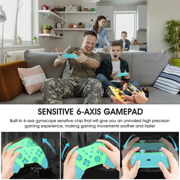 Switch-kontroller för Switch/Switch Lite, trådlös Pro-kontroller Joypad