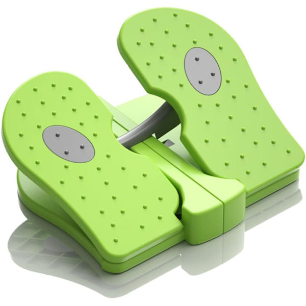Mini Stepper Under Desk Exerciser Fotpedal Fällbar Fitness Trappsteg Green Pedal Exercisers