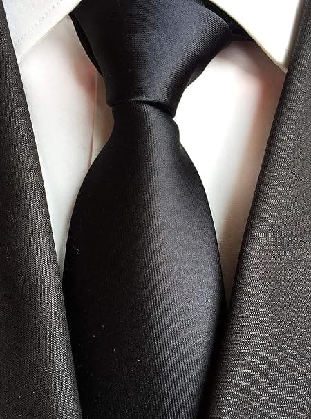 Mænd slips ensfarvet slips til mænd bryllup forretning formelle slips sort