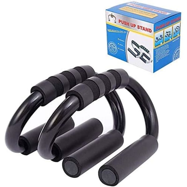 Push Up Bar med skumgreb Fitness PushUp Stand Bar S-formet håndtag Push Sit Up's Bars Chest Press Up