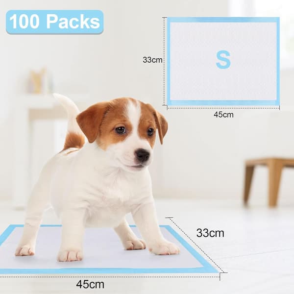 Rabatt Selger Små Valpeputer (100 Pakning), 45x33cm Engangs Hundetreningsputer, Svært Absorberende