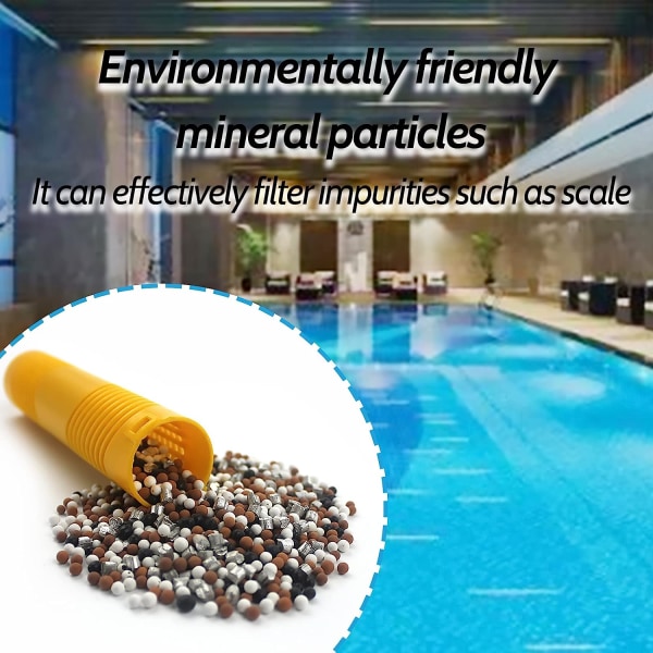 2-pack spa-mineralfilterpinnar för badtunna poolen håller 4-6 månader Livstidsfilter minskar klor- och brombehov