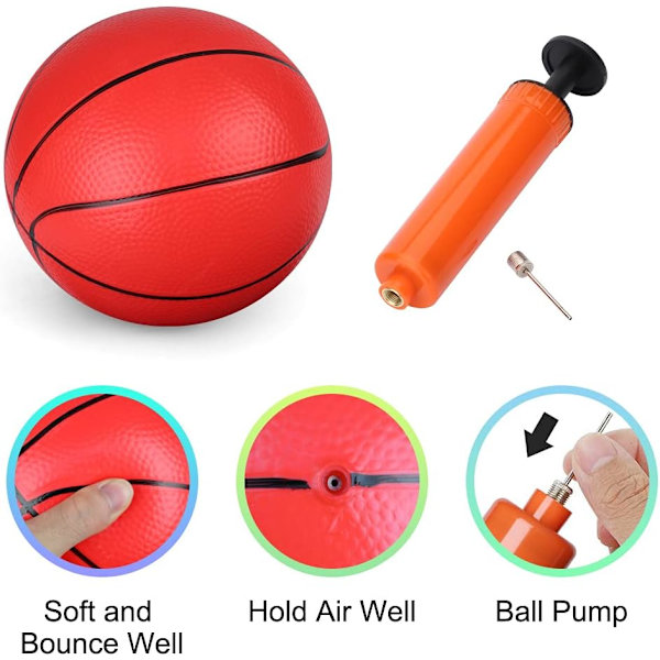 6 tommer strand hoppebold, småbørns erstatnings gummibasketbold, sportslegetøj, basketball legeplads, pool, strandfest (3 stk.) flerfarvet