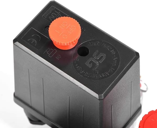 Luftkompressor trykkbryter trykkventilbryter luftkompressor med regulatorer måler (plast trykkmåler)
