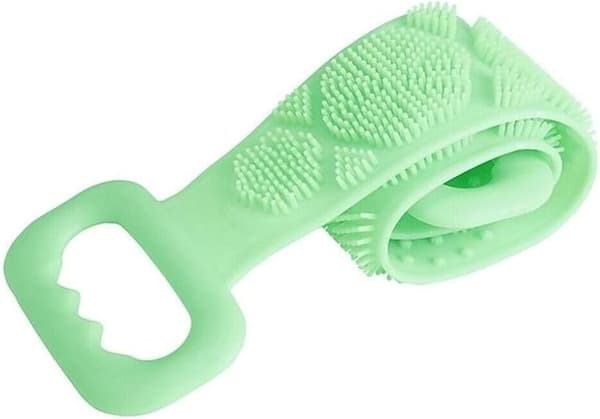 Silikonbadborste Handduk Ryggskrubb Duschborste Flexibla Skrubbare