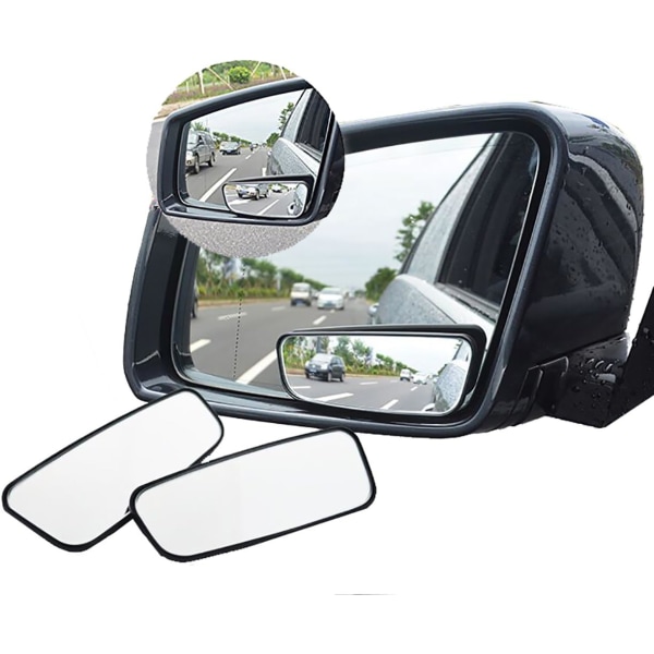 360° roterande dödvinkelspegel, justerbar vidvinkelbackspegel HD konvex sidospegel i glas för bil