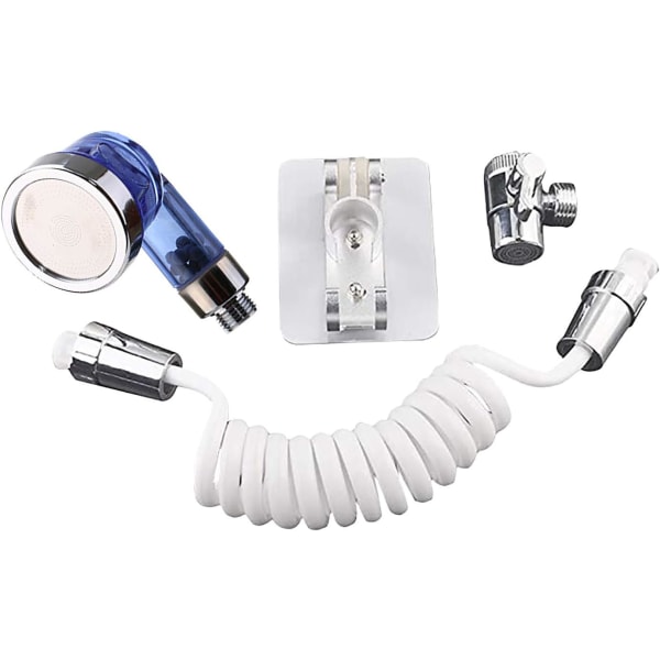 Vaskeservant Slangefeste, Vask Håndholdt Dusjhode Sett, Kranforlengelse Slange Sprayer Rinser Kit