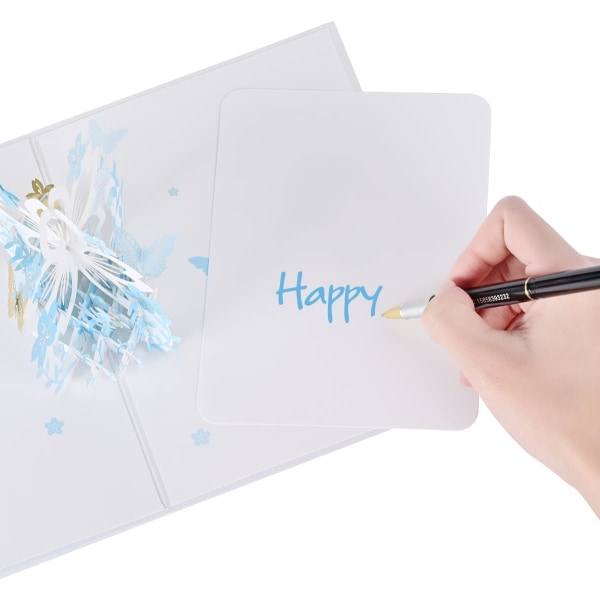 Pop up-kort, handgjorda fjärilspop-up-kort för att sakna dig, födelsedag, mors dag