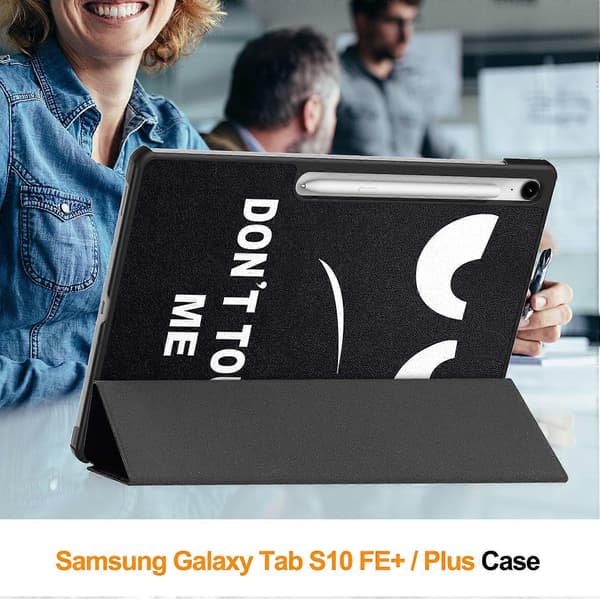 Fodral för Samsung Galaxy Tab S10 FE+ Mönstertryck Läderställ Tablet Skydd