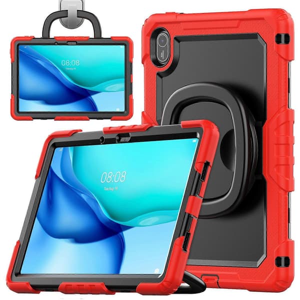 Etui til Huawei MatePad SE 11 med Ring Kickstand PC+Silikone Stødsikkert Tablet Cover