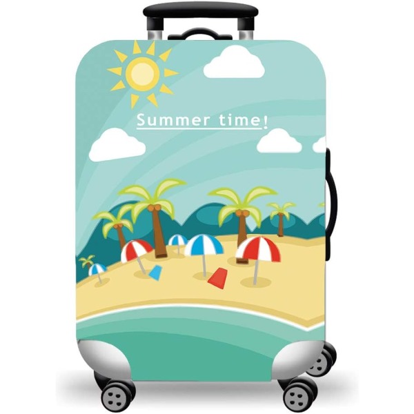 Resväska Skydd Bagage Väska Skydd Passar för 18-32 Tums Resväskor Beach M