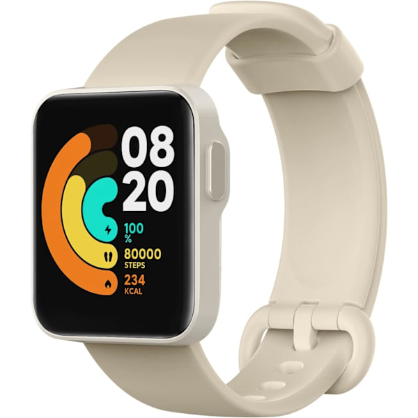 Rem til Xiaomi Mi Watch Lite/Redmi Watch, blød silikone sportsarmbånd - Elfenben