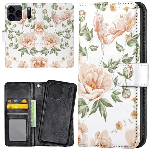 iPhone 17 Pro - Pung Etui/Etui Blomstermønster