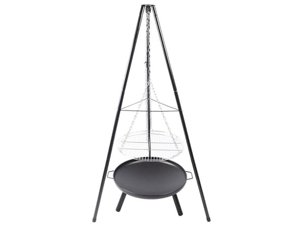 Hängande grill och eldstad för öppen eld - 58 cm