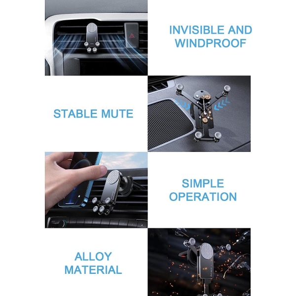 Päivitettävä tablettipuhelimen pidike autoon Joustava puhelimen pidike Hands Free Clamp Cradle