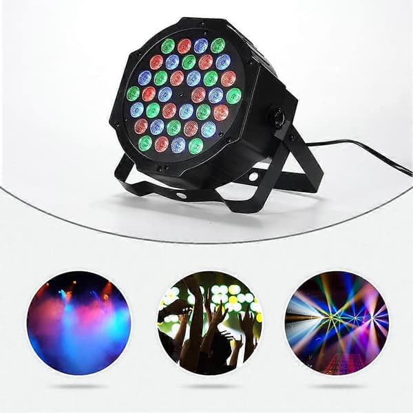 36 LED 36W Forlygte Par Lamper, RGB Multi-Color 7 Mode Belysning
