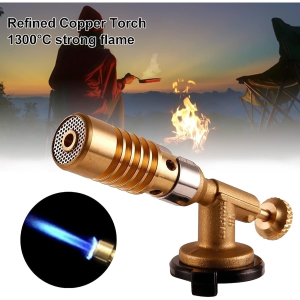 Portabel Flame Gun Blow Torch Burner Flame Gun med justerbar Flame Gas Torch Lighter Lighter
