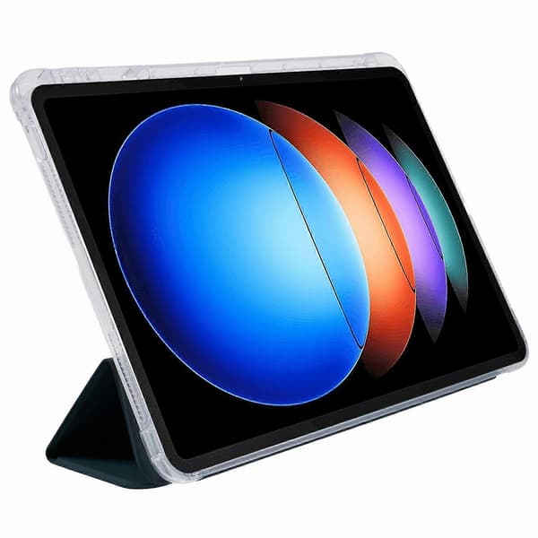 Fodral för Xiaomi Pad 6S Pro 12.4 Tri-fold Ställ Läder Tabletfodral med Pennhållare