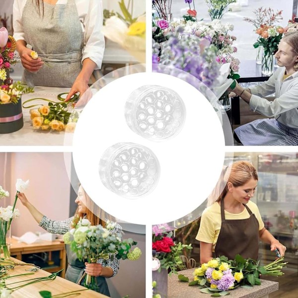 2 kpl spiraali Ikebana-varrenpidikettä, kirkas spiraali kukka-varrenpidike, Ikebana-kimppujen varrenpidike koristeelliseen pöytäkeskipisteeseen