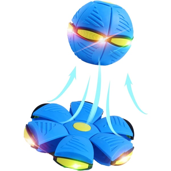 UFO Deformation Magic Flygande Tefat Ball med LED-ljus Flygande Leksaker