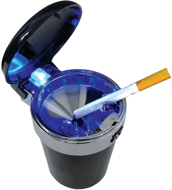 Askebeger med lokk og LED-lys - For bilen black