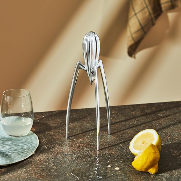 Citruspresser, Aluminium, Spejlpoleret, Arbejdsbesparende citronpresser