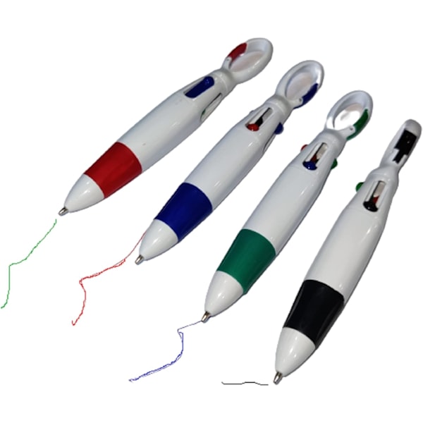 Flerfärgade Retractable Ink Pens - 4 Pack