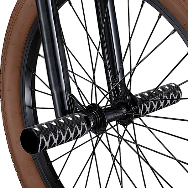 2 stk. fodstøtter i aluminiumlegering til cykel, skridsikre fodstøtter, pedaler, skridsikre bagerste fodpedaler, cykeltilbehør black
