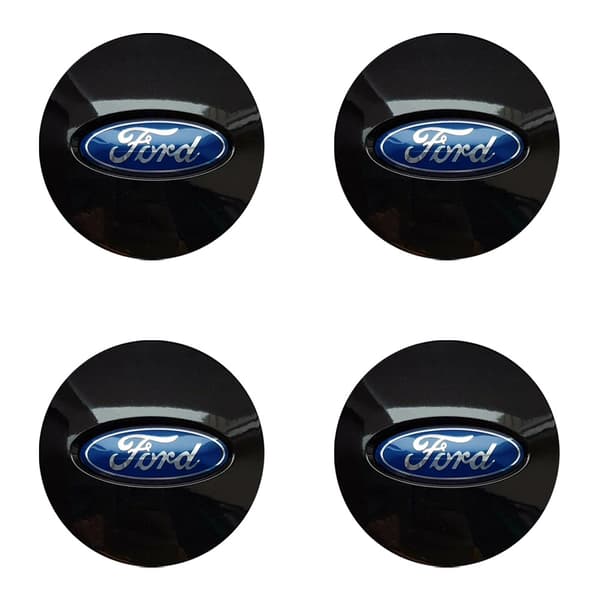 Ford Senterkopper / Hjulnav Bilmerker - 4-pakning 54mm - Black