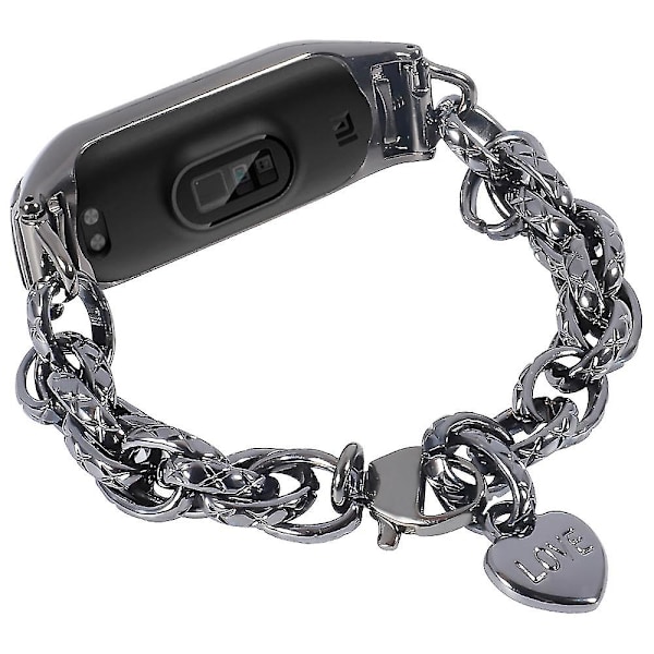 Smart armband i rostfritt stål för kvinnor till Xiaomi Mi Band 7 6 5