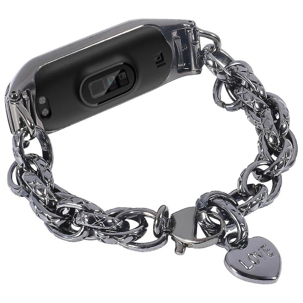 Smart armbåndsrem for Xiaomi Mi Band 7 6 5 - Dame armbånd i rustfritt stål for Xiaomi Mi Band 7