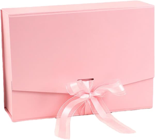 Magnetisk Presentask 26*19*8cm Förpackningsask med Band Dekorativ Ask med Lock Papperspresentaskar Rektangulär Presentförvaringsask