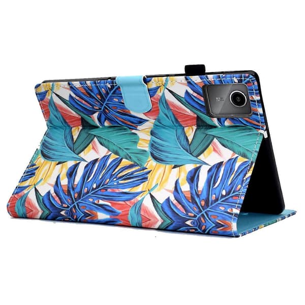 Fodral för Lenovo Tab M11/Xiaoxin Pad 11 2024 Mönstertryck PU Läder Ställ Tablet Skydd