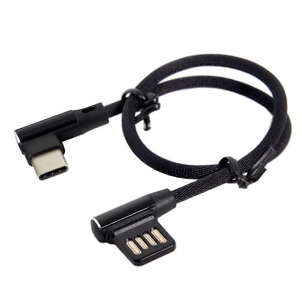 USB-C 3.1 Type-C til venstrevinklet 90 graders USB 2.0 datakabel