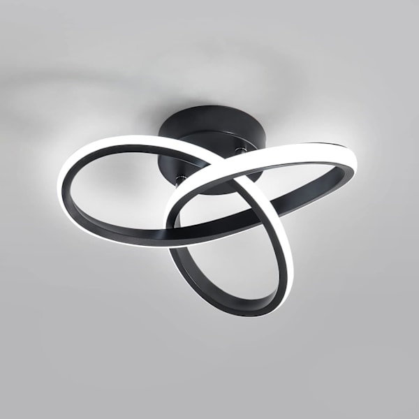 LED-loftslampe, loftslampe, LED-lys, sort