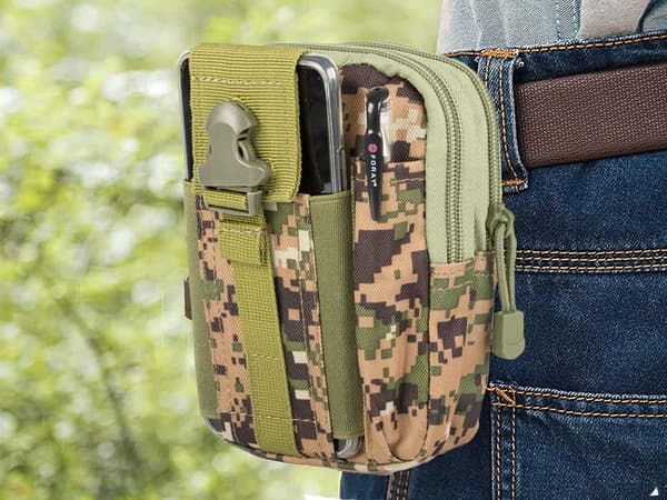 Taktinen vyölaukku - 6 lokeroa beige