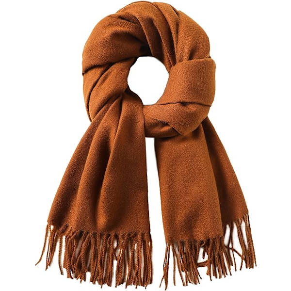 Cashmere Feel Scarfs för kvinnor Lång Frans Scarf Dam Wraps Sjalar Scarves