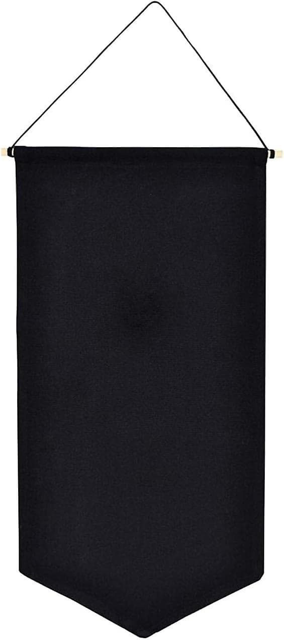 Väggmonterad broschhållare - Pinnar display vimpelbanderoll M black M